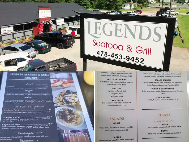 Legends Seafood & Grill Menu