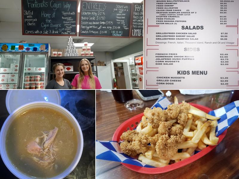 Fontenots Cajun Way Menu
