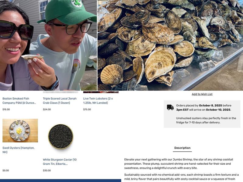 Swell Oyster Shack Menu