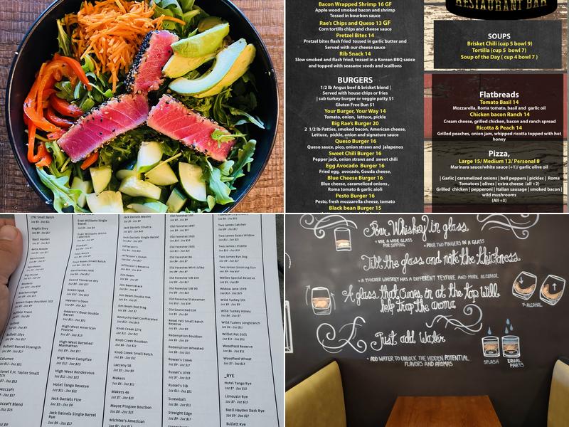 Whiskey Rae's Menu