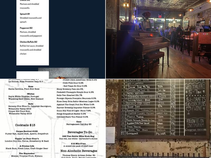 Marian's Brooklyn Menu