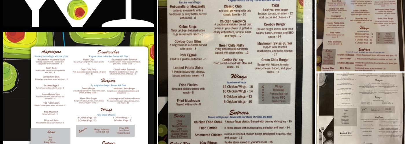 G-10’s Bar & Grill Menu