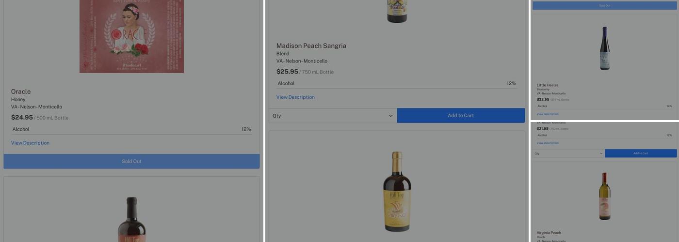 Hill Top Berry Farm Winery & Meadery Menu
