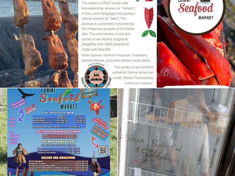 Lummi Seafood Market Menu