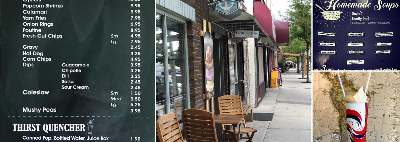 Ships-A-Hoy Fish & Chips Menu