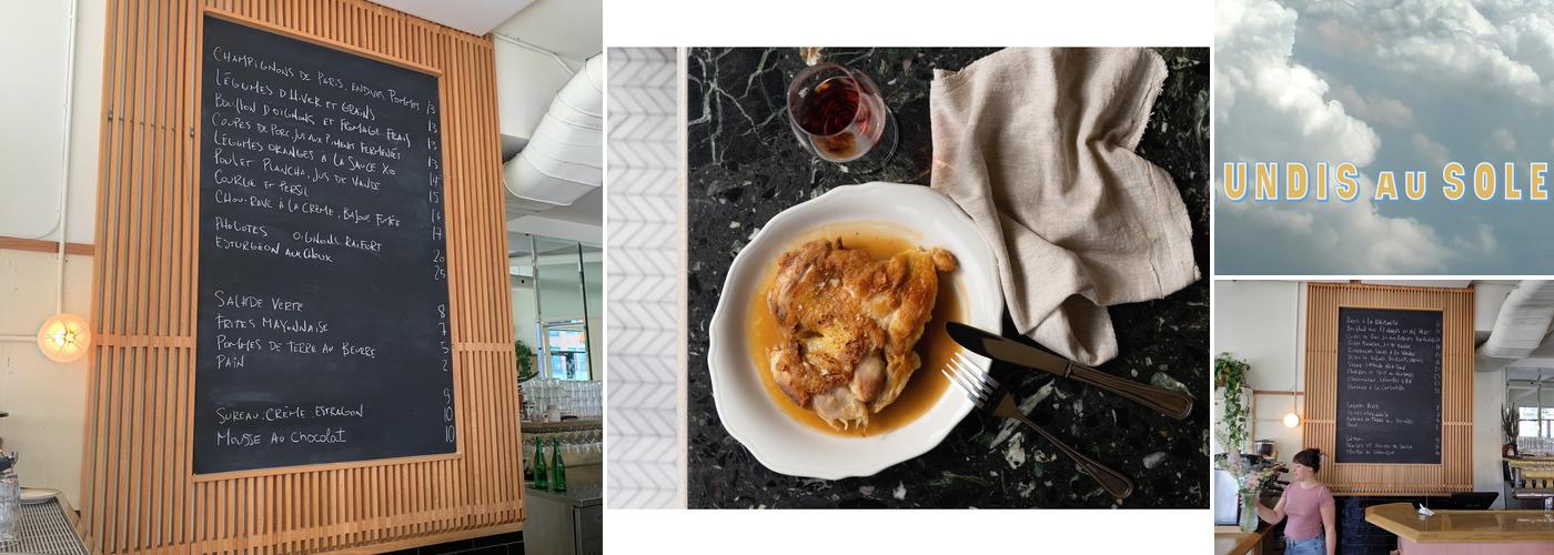 Lundis au soleil Menu