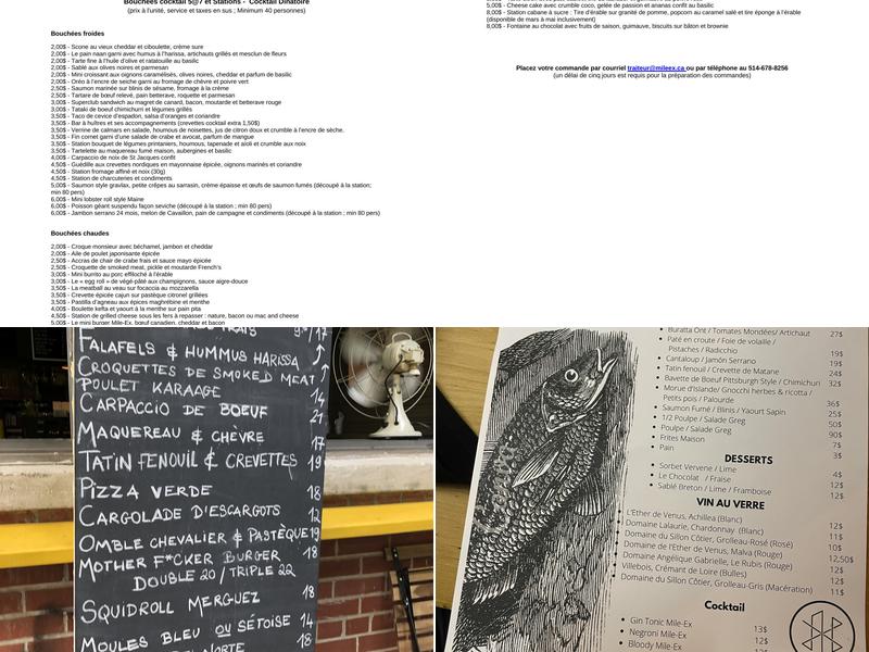 Restaurant Mile-Ex Menu