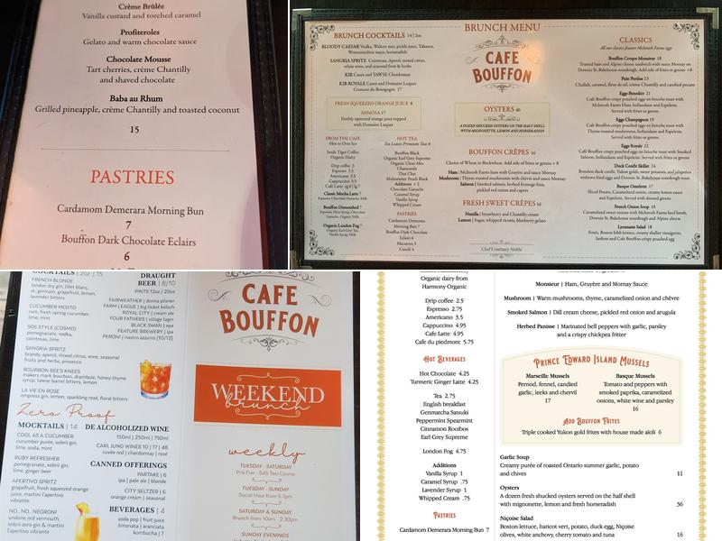 CafeBouffon Menu