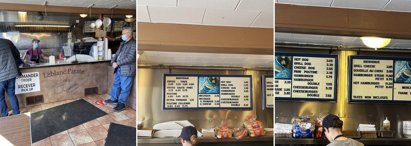 Leblanc Patates Menu