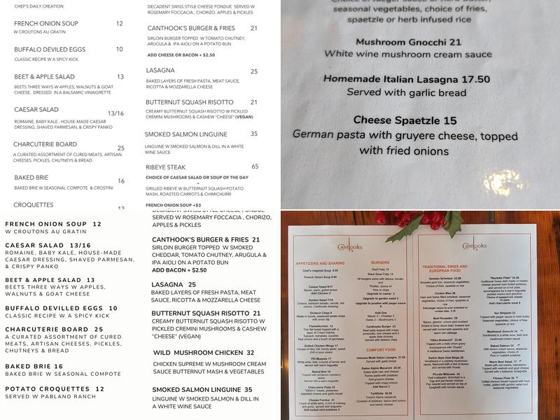 Calabogie - Canthooks Menu