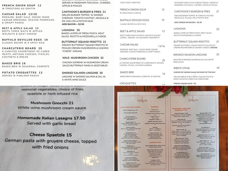 Calabogie - Canthooks Menu