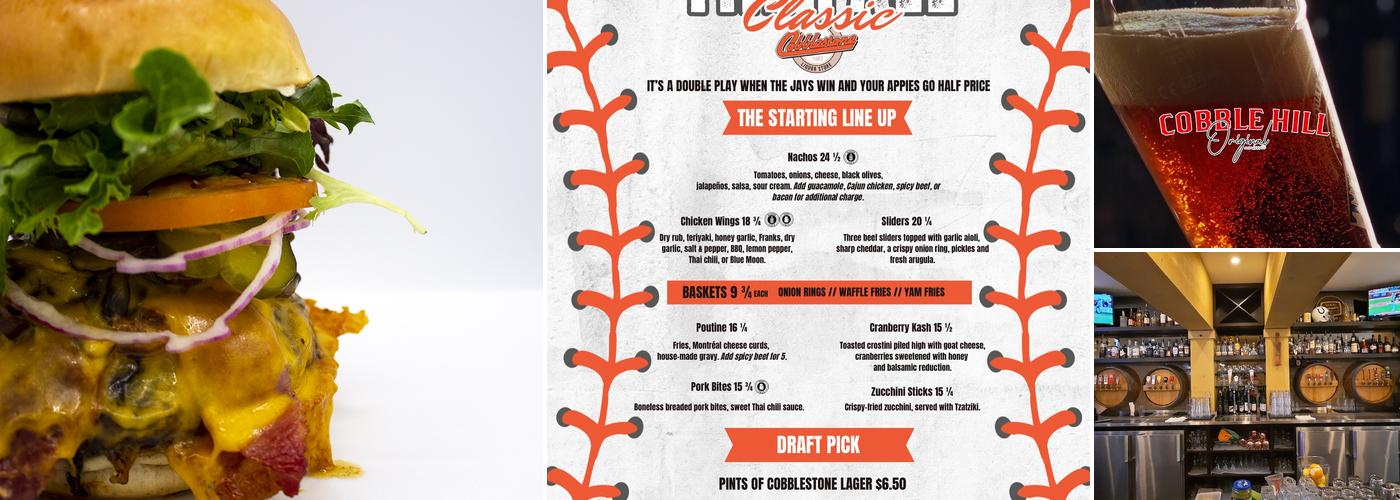 Cobblestone Pub Menu