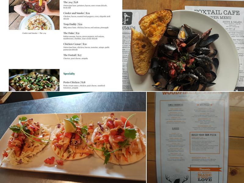 The Foxtail Cafe Menu