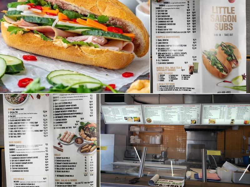 Little Saigon Subs Menu