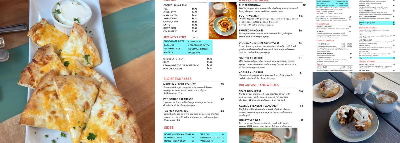Cinnamon Soul Cafe Menu