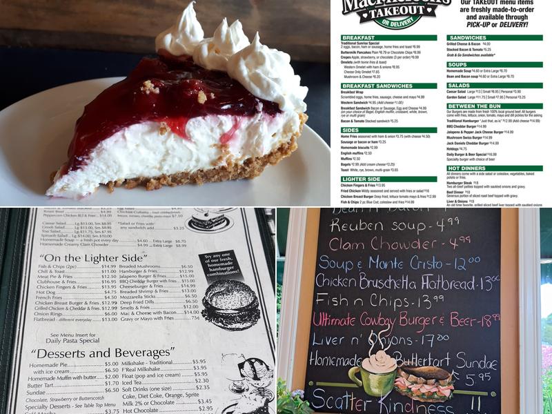 MacPherson's Restaurant Menu