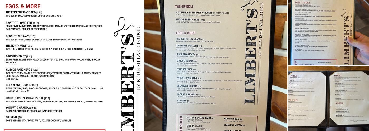 Limbert's Menu