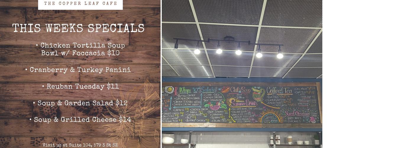 The Copper Leaf Cafe Menu