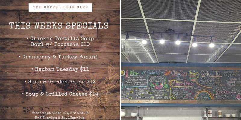 The Copper Leaf Cafe Menu