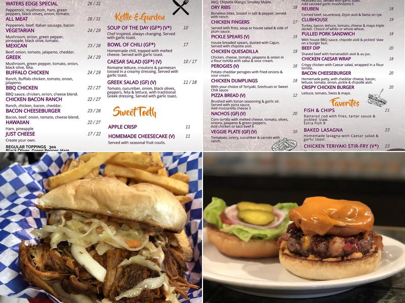 Water's Edge Pub & Cafe Menu