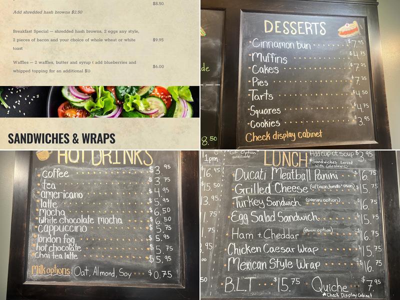 Sprokkets Café Menu