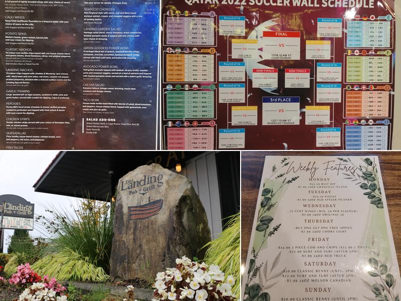 The Landing Pub & Grill Menu