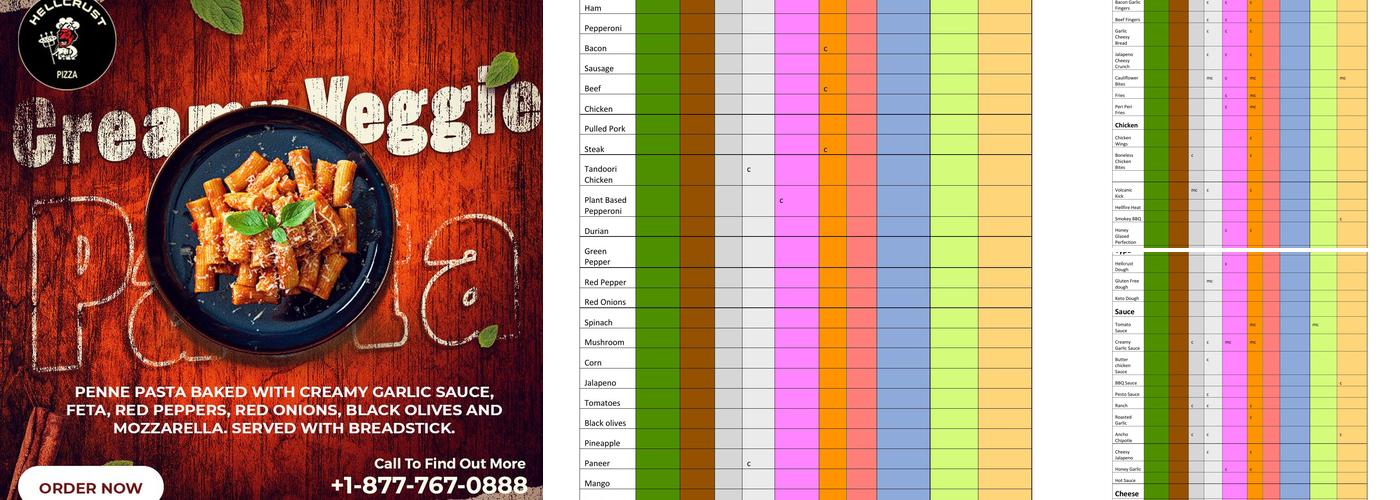 HellCrust Pizza - Maple Ridge Menu