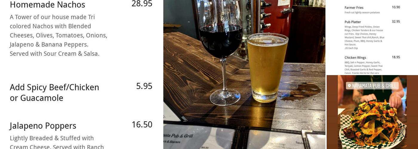 Naramata Pub & Grill Menu