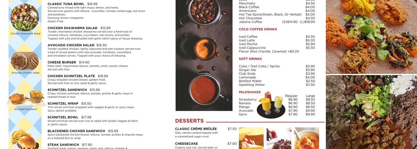 massawa restaurant Menu