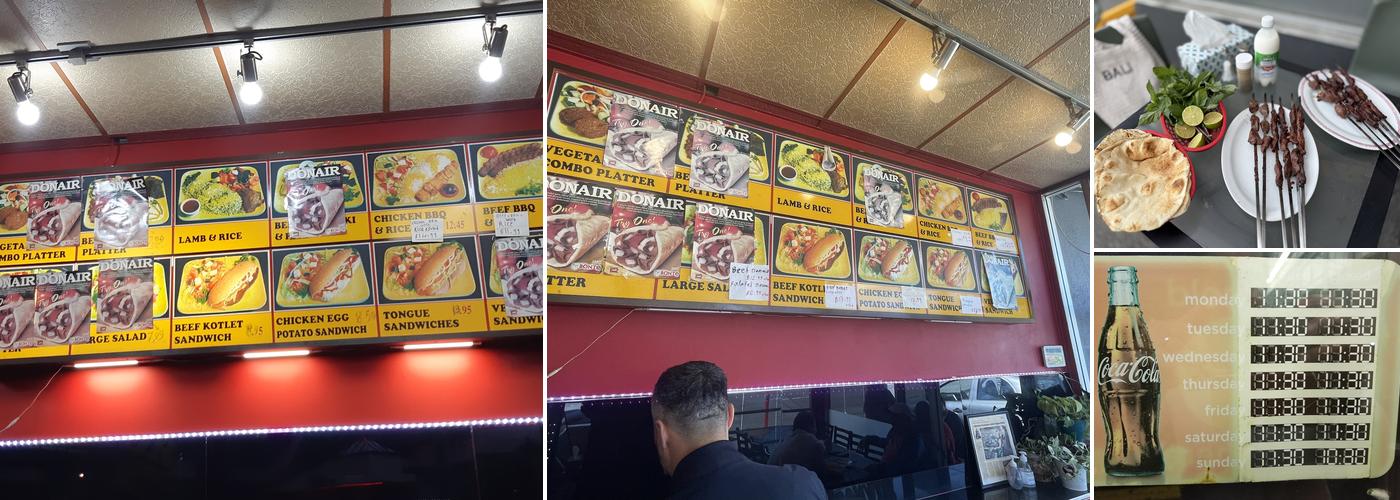 Ali Baba Capilano Cafe Menu