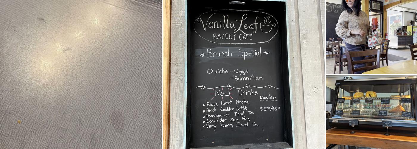 Vanilla Leaf Bakery Café Menu