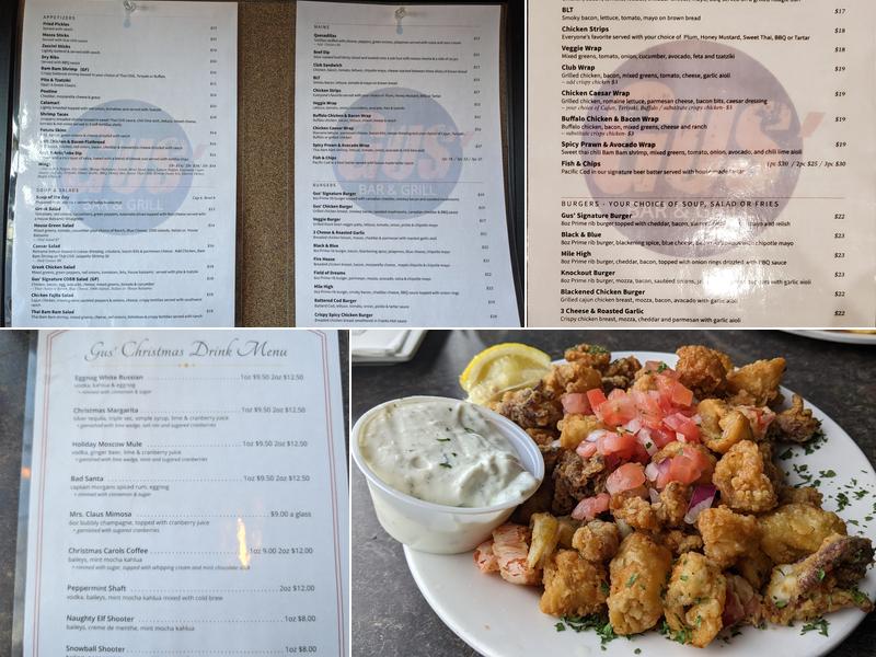 Gus's Pub Menu
