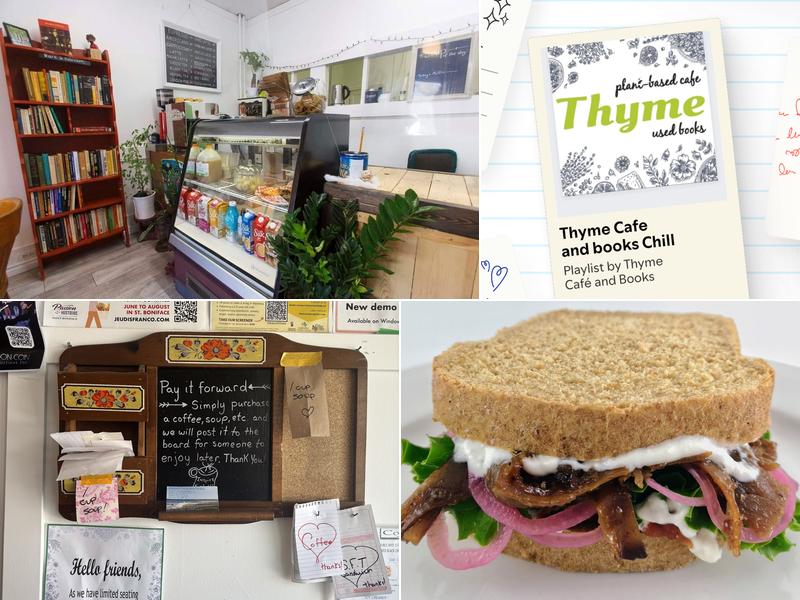 Thyme Cafe and Books Menu