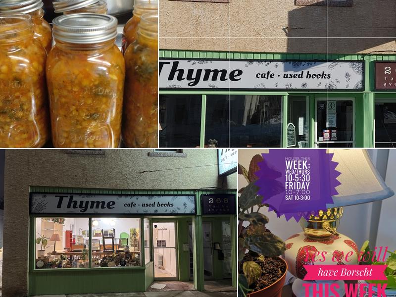 Thyme Cafe and Books 268 Tache Ave, Winnipeg