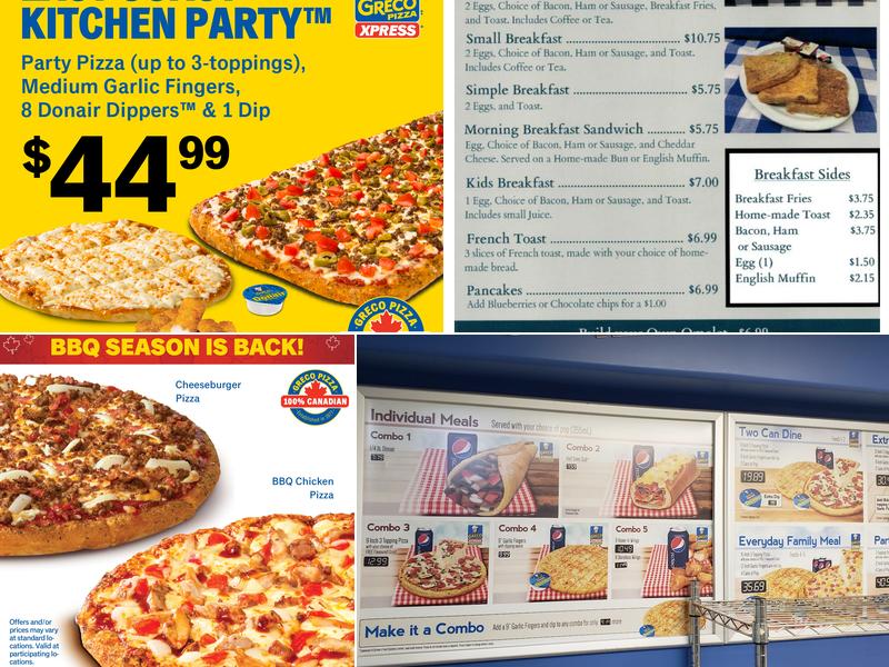 Greco Pizza Xpress Menu