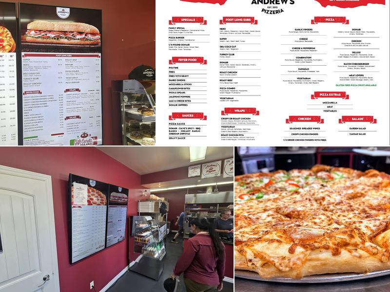 Andrew's Pizzeria Menu