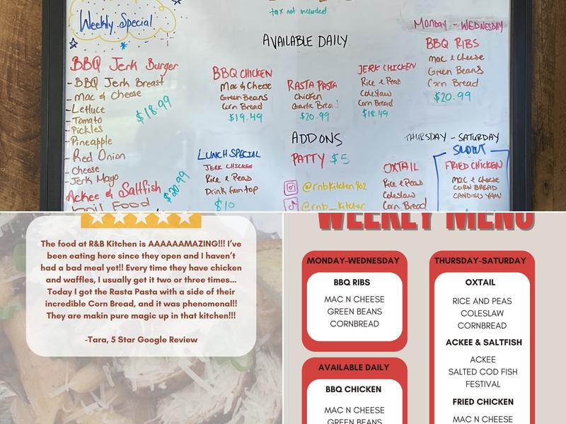 R&B Kitchen Menu