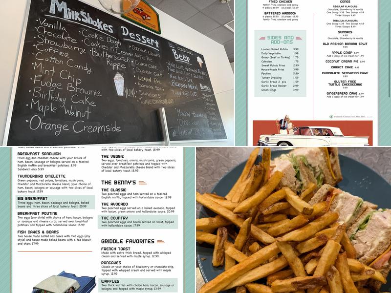 Vernon’s Thunderbird Diner Menu