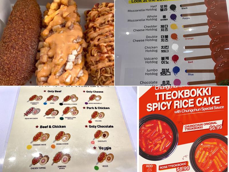 Chung Chun Rice Hotdog Menu