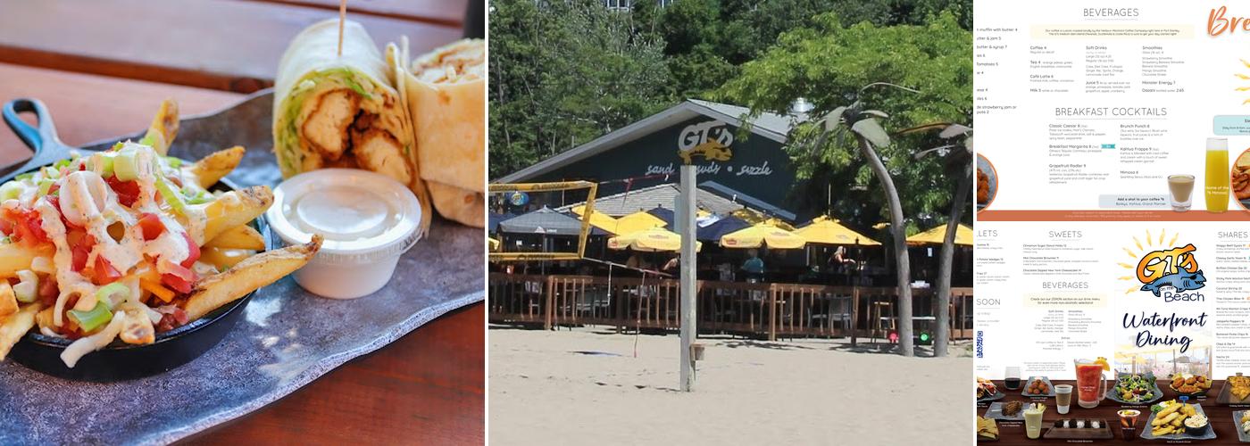 GTs On The Beach ~ Open May - September! Menu