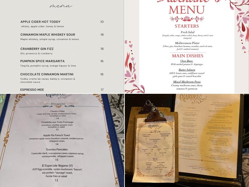 Gardel Menu
