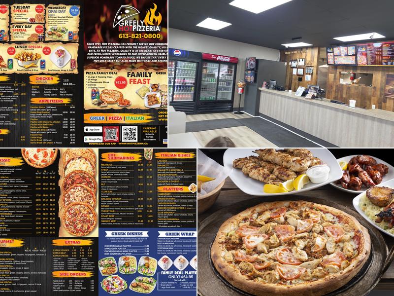 Greely Hot Pizzeria Menu