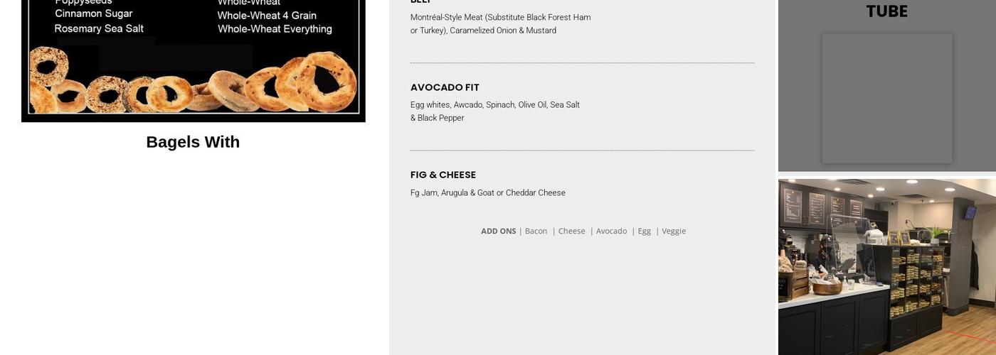 OKO Bagels Menu