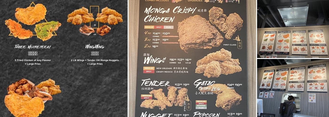 Monga Fried Chicken Menu