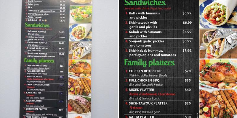 HALAL Nehles Meat Grocery & BBQ Shop Menu