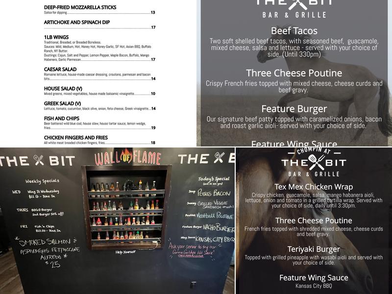 Chompin At The Bit Bar & Grille Menu