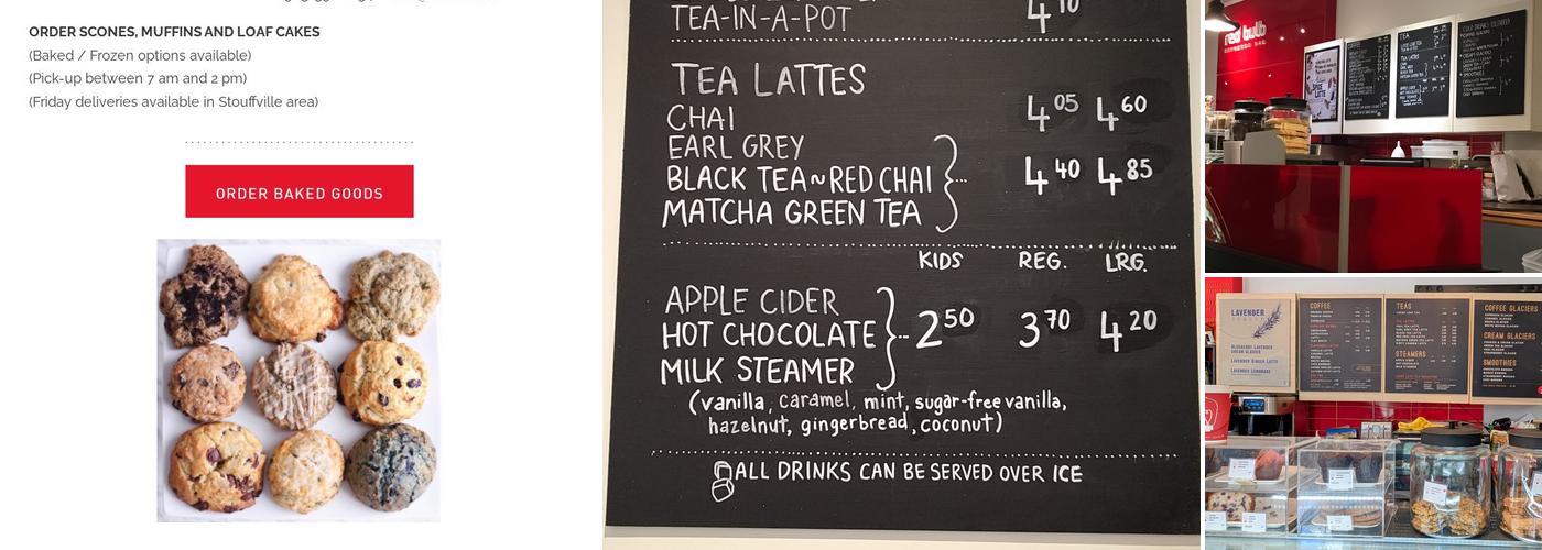 Red Bulb Espresso Bar Menu