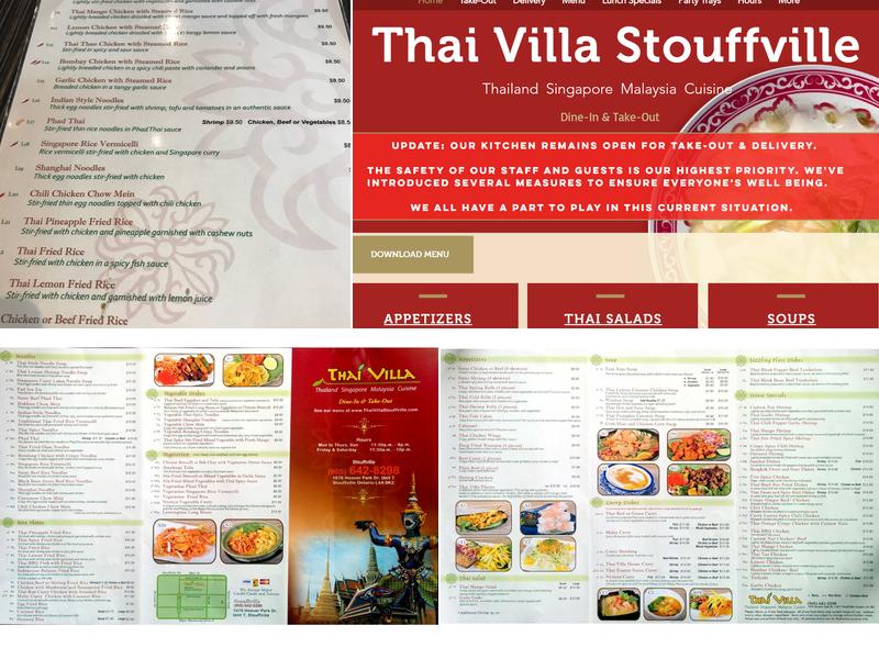 Hakka Thai No. 1 Menu
