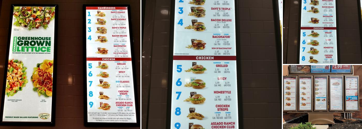 Wendy's Menu