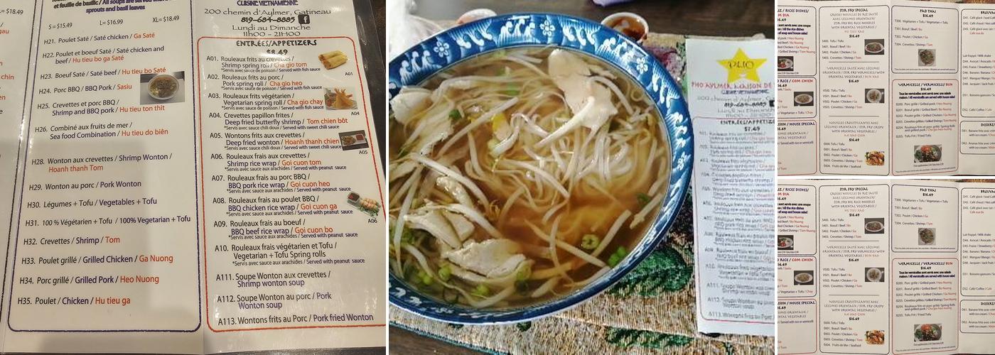 PHO Aylmer Menu